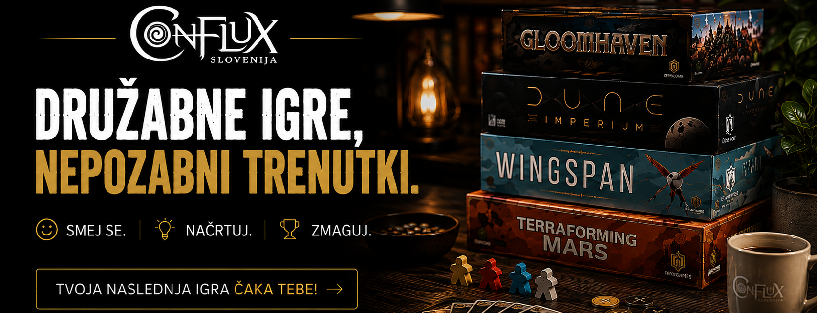 Conflux Slovenija – družabne igre